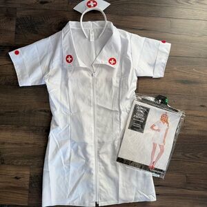 Leg Avenue Hospital Honey Costume in White and Red